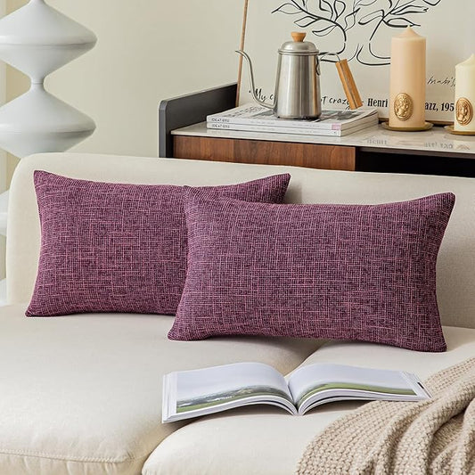 Kevin Textile Star Faux Linen Square Solid Pillow Case by KevinTextile