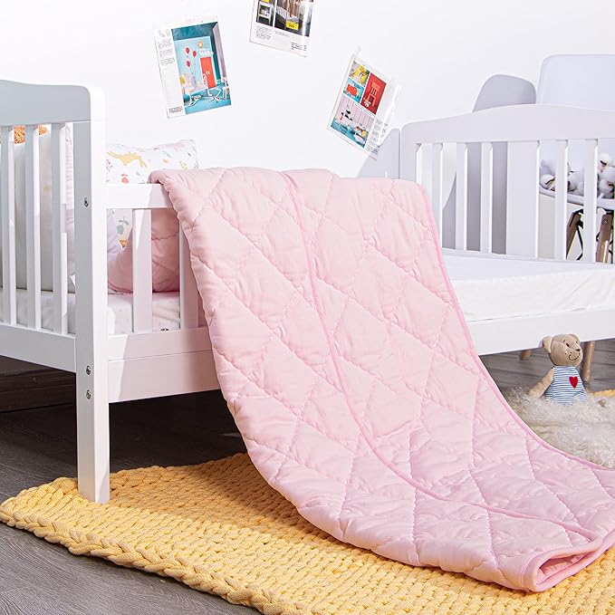 NTBAY Down Alternative Oversized Toddler Comforter, Super Soft and Warm Solid - Image 4