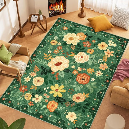 DUKINO 6x9 Area Rug, Floral Rugs - Image 2