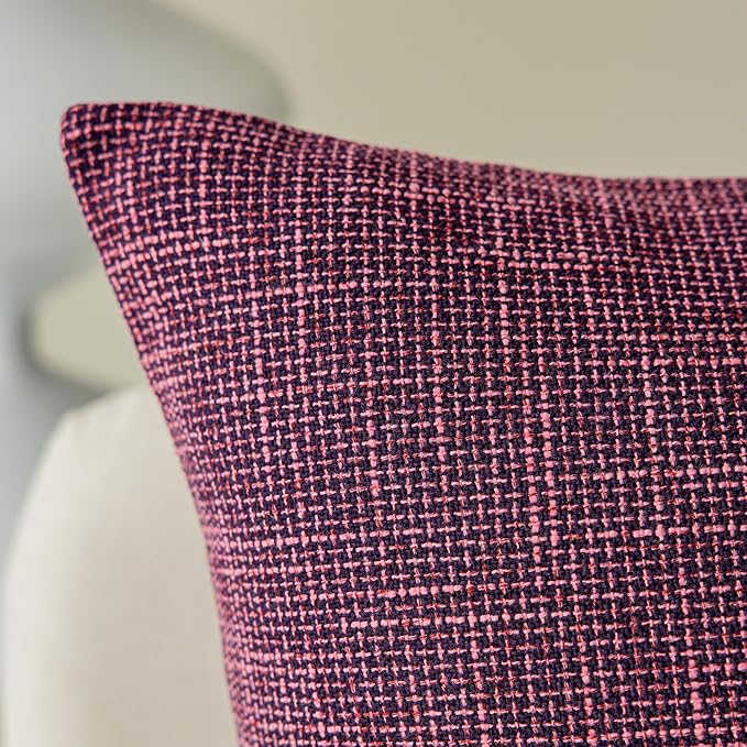 Kevin Textile Best Faux Linen Throw Cushion Covers Shams Textural Pillowcase - Image 3
