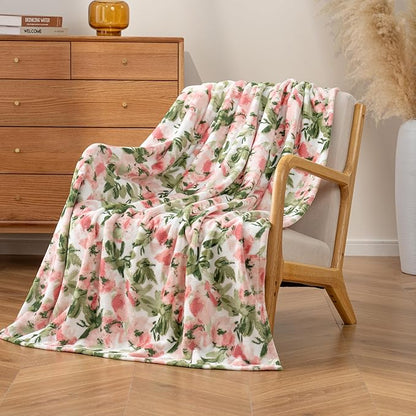 Luxury Printed Fleece Warm Throw Blanket, Soft Lightweight Velvety Plush Throw by Unknown