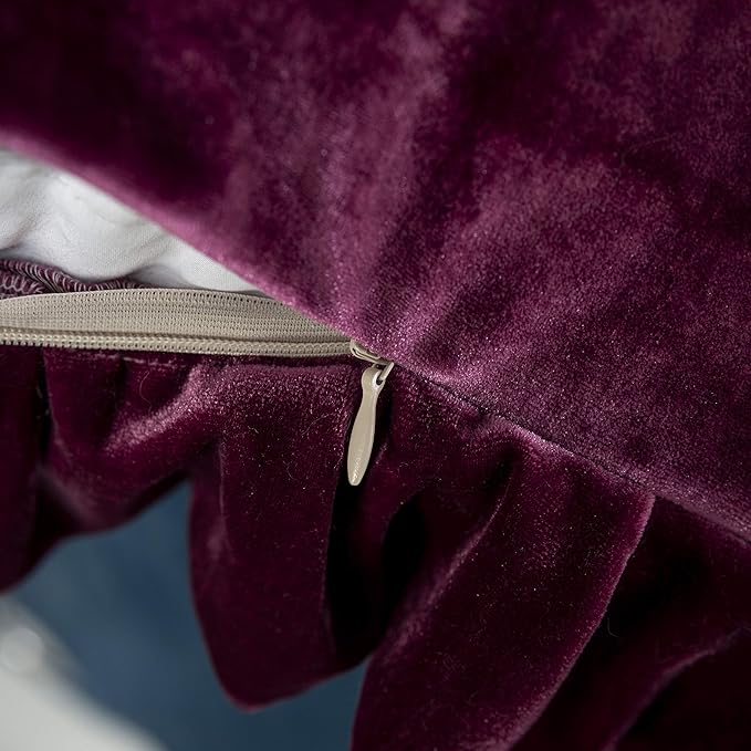 Velvet Throw Pillow Cover Soft Decorative Luxurious Solid Square Cushion Case - Image 6