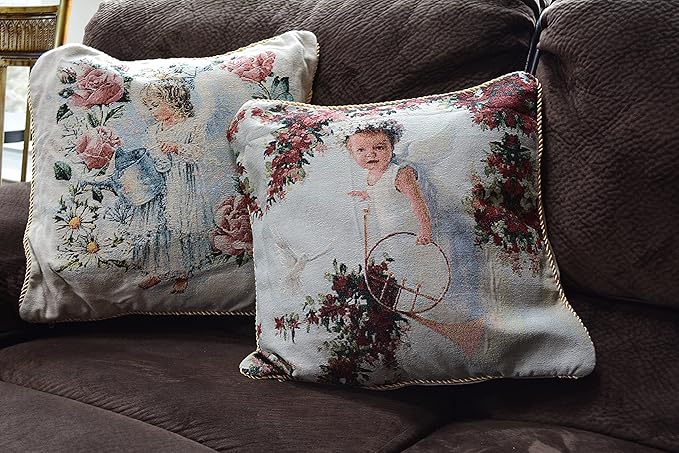 Tache 1 Piece 18 X 18 Inch Cupid's Horn Throw Pillow Cushion Cover - Image 8