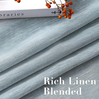 H.VERSAILTEX Linen Curtains Flax Linen Blended Curtain Panels - Image 4