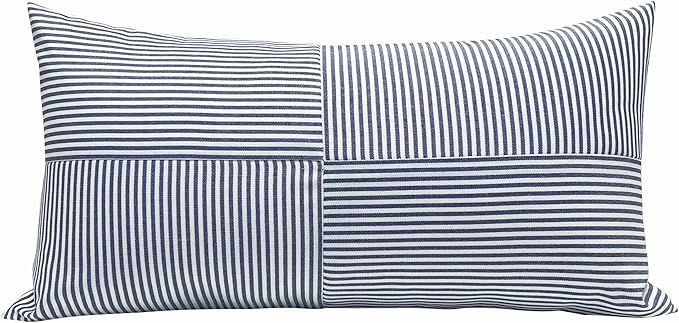 Slow Cow Rectangular Patchwork Decorative Throw Pillow Cover Cushion Cover 12 x by SLOW+COW