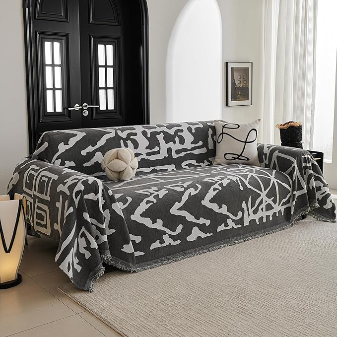 MYSKY HOME Boho Couch Cover Sofa Covers, Couch Covers by MYSKYHOME