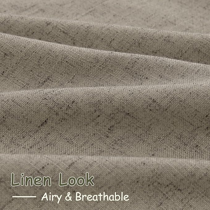 Mocha Linen Curtains 96 Inches Long - Image 5