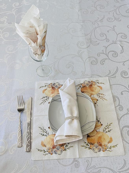 AM Decor Easter Luncheon Paper Napkins 20-Count Dinner Paper Napkins 13" x 13" - Image 6
