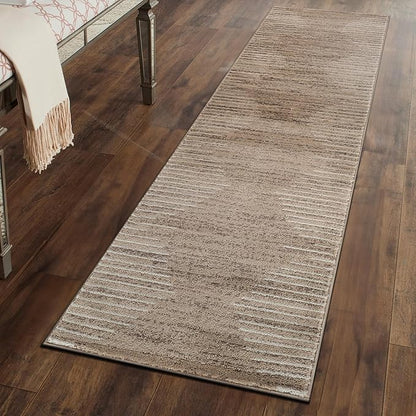 Rugshop Bohemian Stripe Stain Resistant High Traffic Living Room Kitchen - Image 6