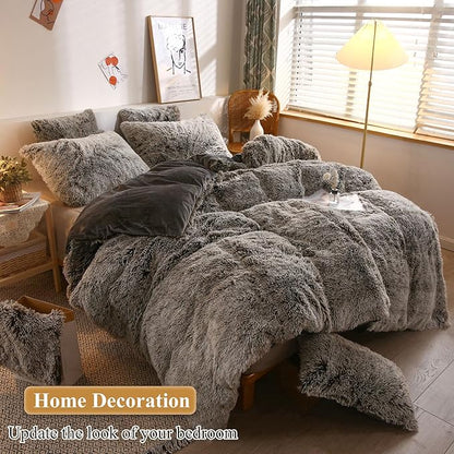 XeGe Faux Fur Throw Pillow Cases, Plush Shaggy Ultra Soft Pillow Covers - Image 6