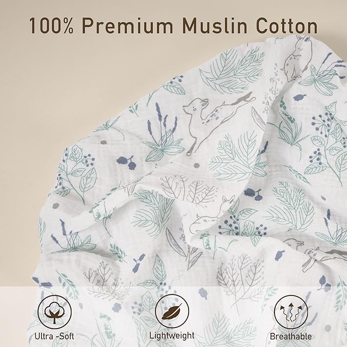 Muslin Mini Crib Sheets, 2 Pack - Image 5