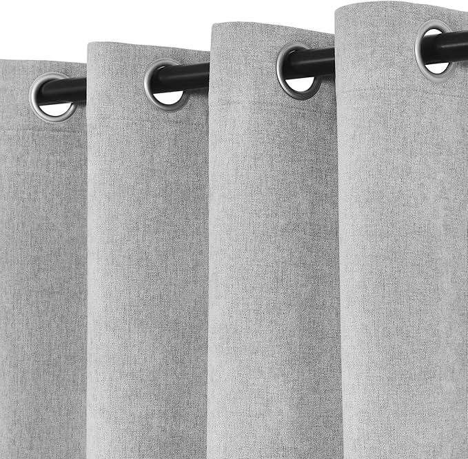 Macochico 100% Blackout Chenille Curtains 96 Inches Long - Image 4
