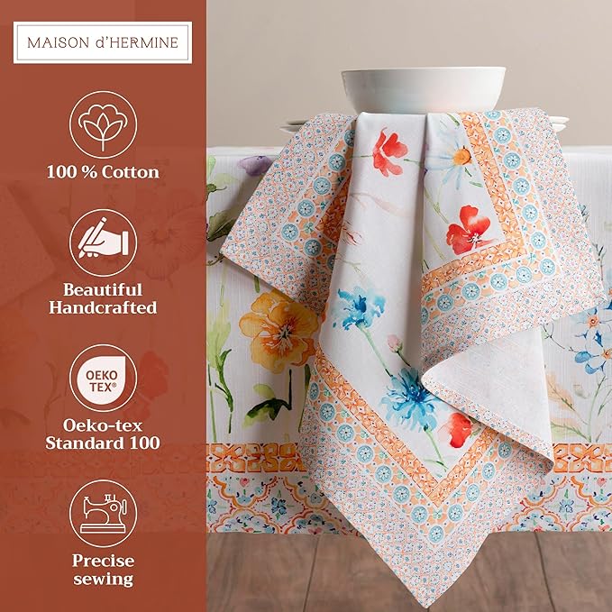 Maison d' Hermine Cloth Napkins Set of 4 100% Cotton Everyday Reusable Square - Image 2
