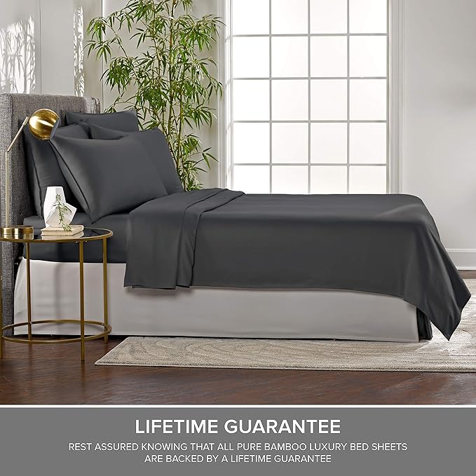 Pure Bamboo Split King Sheets, Genuine 100% Organic Viscose Derived from Bamboo - Image 4