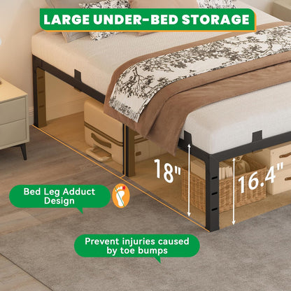 18 inch king size bed frame heavy duty on a desk or shelf