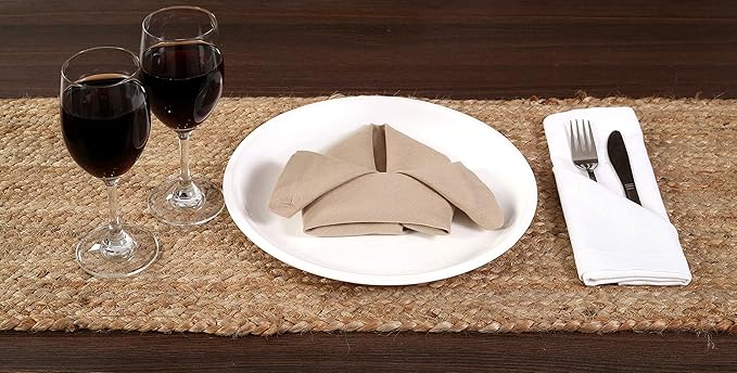 Ramanta Home Jute Braided Natural Burlap Runner 13x36 Inches, Reversible Boho - Image 6