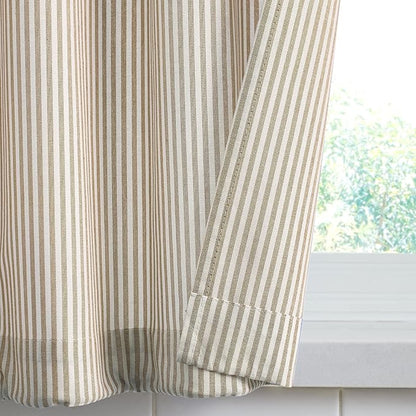 July Joy Cotton Valance Curtains 18 Inches Long Country Kitchen Curtains Rod - Image 3