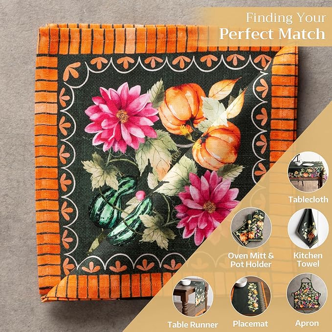Maison d' Hermine Cloth Napkins Set of 4 100% Cotton - Image 5