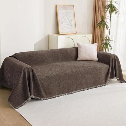 MYSKY HOME Couch Covers for 3 Cushion Couch Sofa, Chenille L Shape Sectional - Image 8