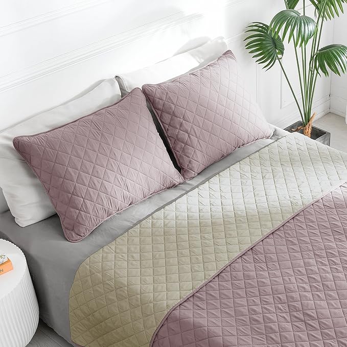 Easy-Going Twin Size Reversible Quilt Set - Image 2