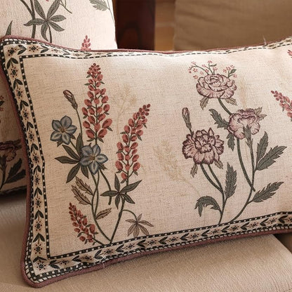 ISAENNE Design Linen Vintage Throw Pillow Covers 12"x20", Rectangle Cushion - Image 4