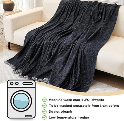 MYSKY HOME Couch Cover for Sectional Sofa, 2 Pieces Couch Covers for L Shape - Image 7