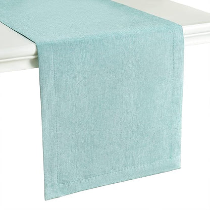 Mebakuk Linen Farmhouse Table Runner Large Burlap Style Soft and Waterproof by MebakukFocusingonHomeLife