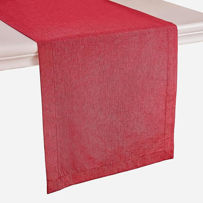 Mebakuk Linen Farmhouse Table Runner Large Burlap Style Soft and Waterproof by MebakukFocusingonHomeLife