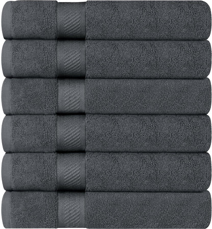 utopia towels 6 pack medium bath towels, 24x48 showing dimensions