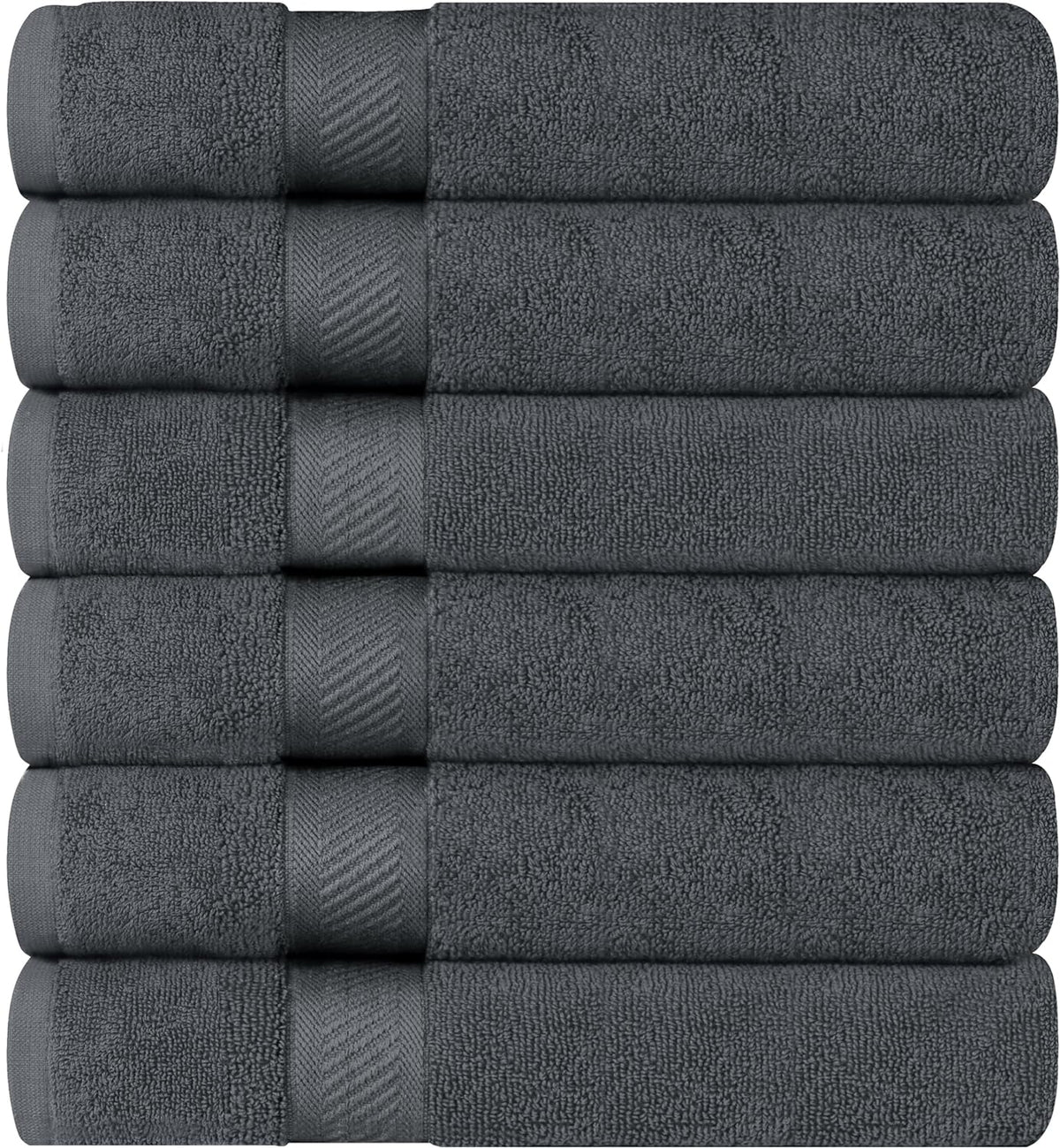utopia towels 6 pack medium bath towels, 24x48 showing dimensions
