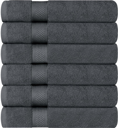 utopia towels 6 pack medium bath towels, 24x48 showing dimensions