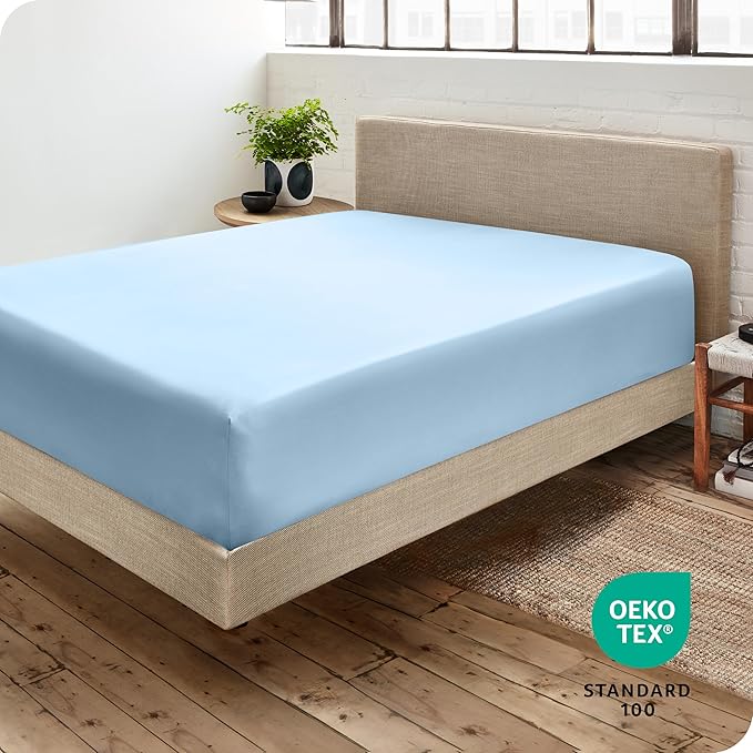Bare Home Fitted Bottom Sheet King - Image 4