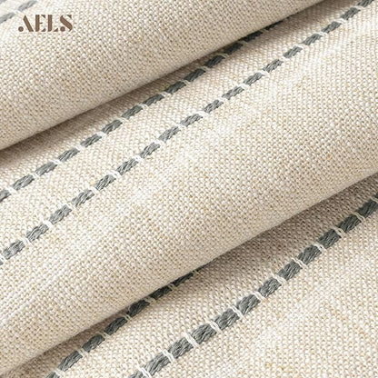 AELS 14x36 Decorative Lumbar Throw Pillow Covers, Farmhouse Linen Textured Long - Image 3