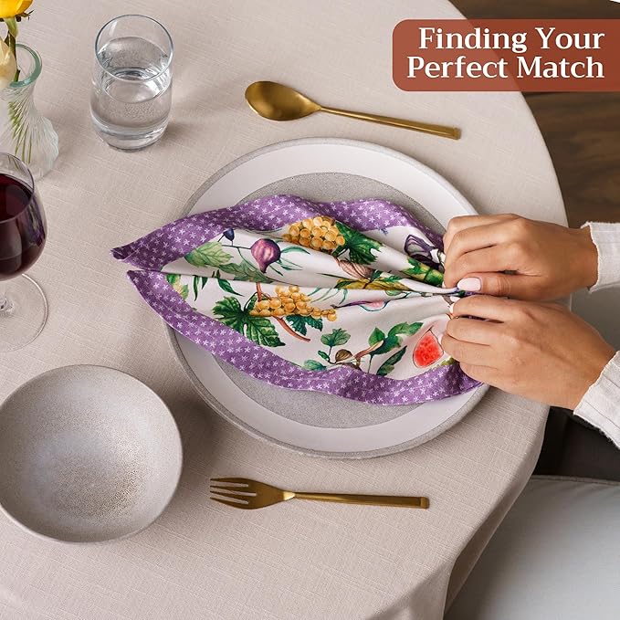 Maison d' Hermine Cloth Napkins Set of 4 100% Cotton Soft & Durable Everyday - Image 5