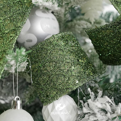 HUIHUANG Moss Green Wired Ribbon - Image 6