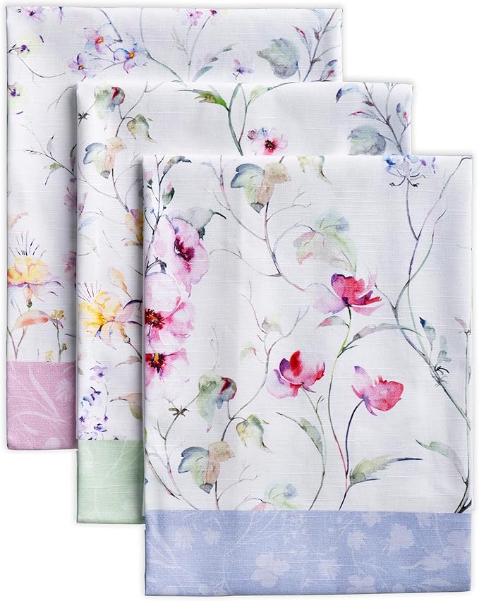 Maison d' Hermine Kitchen Towels Set of 3 100% Cotton 27.50" x 20" Reusable by MaisondHermine