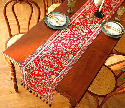 13×72 Inch Table Runner, Retro-Luxury Tassels Series - Image 8