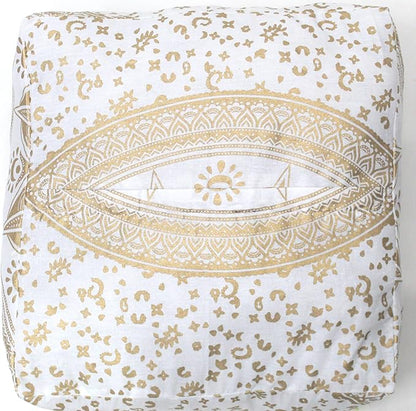 CRAFT KALA Gold Large Hippie Mandala Meditation Floor Ottoman Pillow Cushion - Image 8