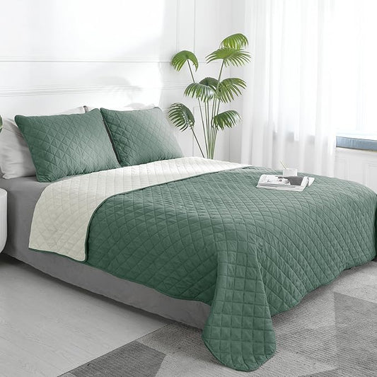 Easy-Going Twin Size Reversible Quilt Set by Easy-Going