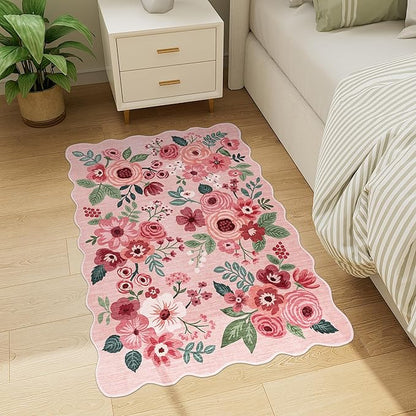 DUKINO 2x3 Entryway Rug, Floral Washable Indoor Door Mat - Image 7