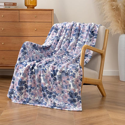 Luxury Printed Fleece Warm Throw Blanket, Soft Lightweight Velvety Plush Throw by Unknown