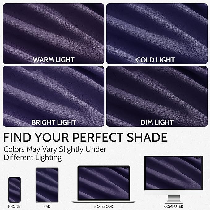 Purple Curtains 63 Inches Long 2 Panel Sets - Image 4