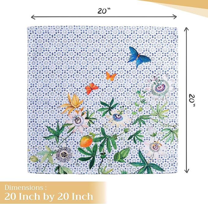 Maison d' Hermine Cloth Napkins Set of 4 100% Cotton Everyday Reusable Square - Image 4