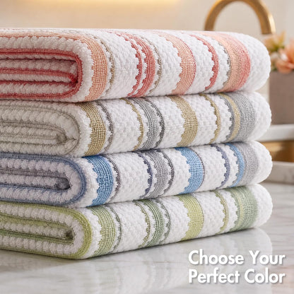 madison park sutton stripe 6 piece cotton bath, package contents