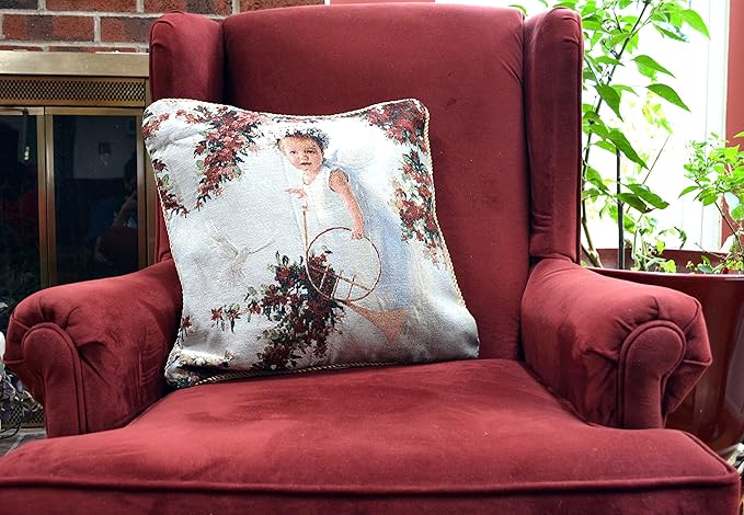 Tache 1 Piece 18 X 18 Inch Cupid's Horn Throw Pillow Cushion Cover - Image 5