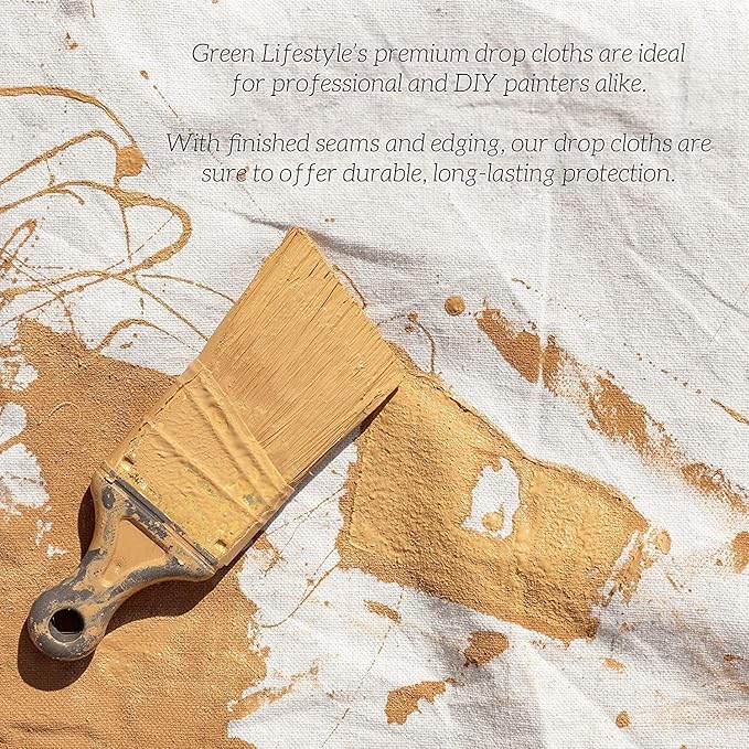 All Purpose Canvas Drop Cloth 4x12, Canvas Tarp - Image 6
