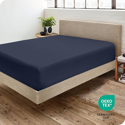 Bare Home Fitted Bottom Sheet Queen Size - Image 4