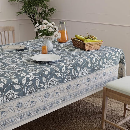 Encasa XO Square 56"x56" Tablecloth | Water-Repellent Polyester Dining Table - Image 8