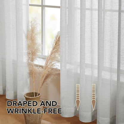 Deconovo Linen Sheer Curtains - Image 7