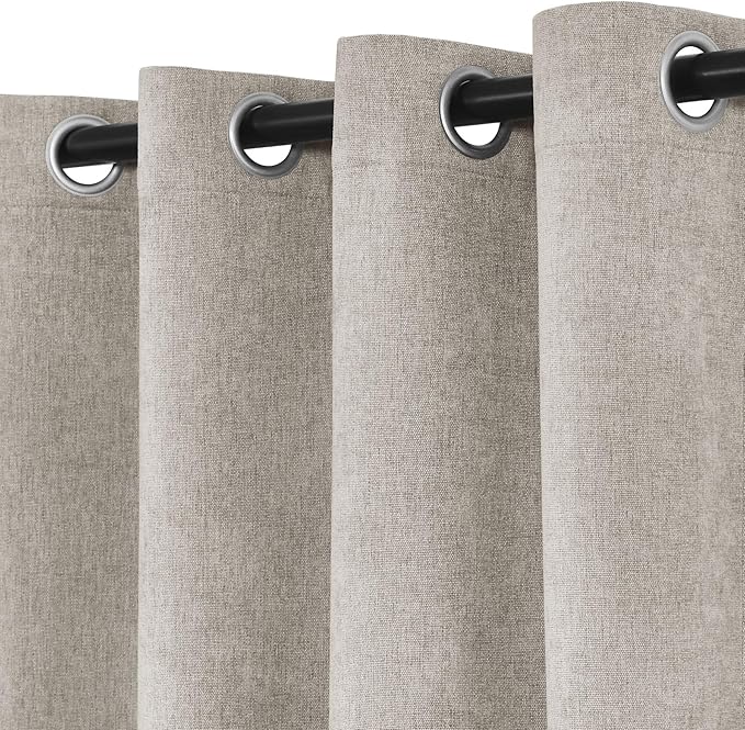 Macochico 52" Wx108 L 100% Blackout Curtains Extra Long Thermal Insulated - Image 4
